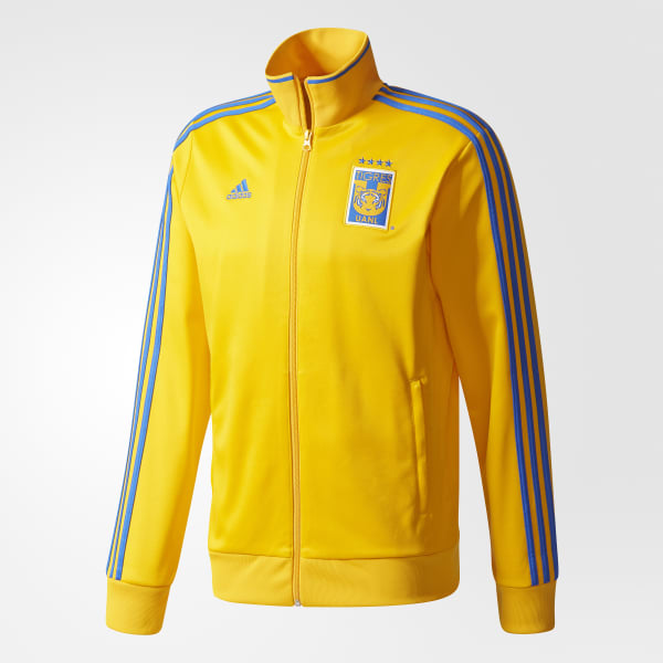 adidas Chamarra Tigres UANL 3Stripes Track Amarillo adidas Mexico