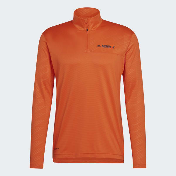 Orange Terrex Multi Half-Zip T-shirt IE782