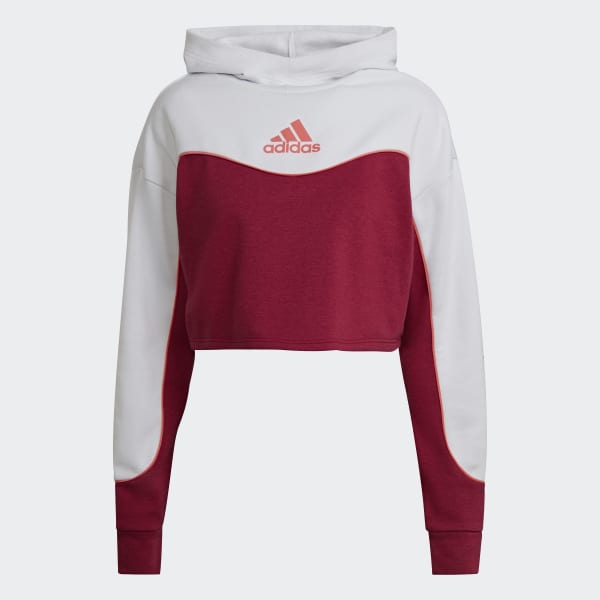 Red Essentials Colorblock 3-Stripes Hoodie CH859