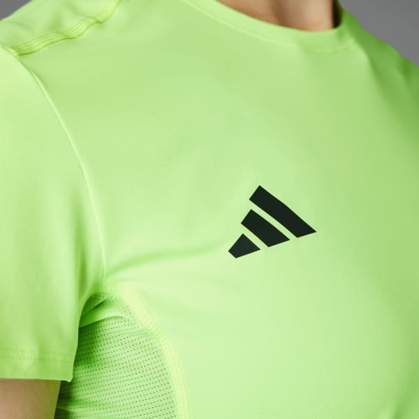 Verde Playera de Running Adizero Essentials