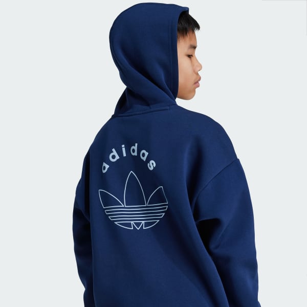 Girls blue adidas hoodie clearance