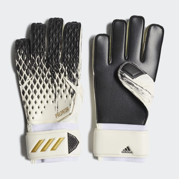 white and gold adidas gloves