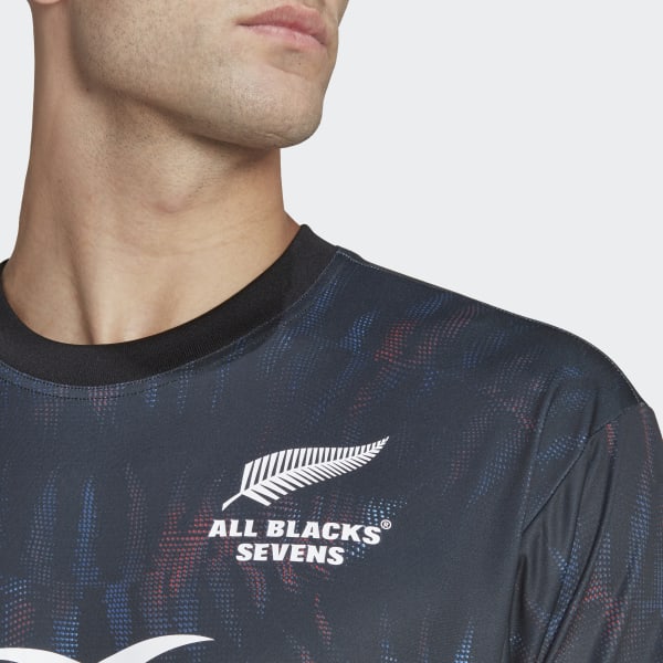 Svart All Blacks Sevens Home T-skjorte (unisex) TU781