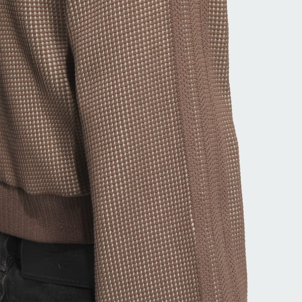 アディダス クロップ トラックトップ（ジャージ） - ベージュ