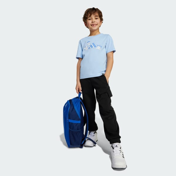 Azul Polera Estampada Anime Pets Niños