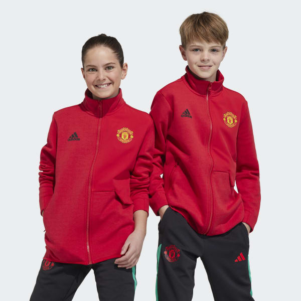 adidas Manchester United Anthem Jacket Kids Red adidas Singapore