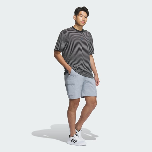 グレー シティエスケープ ルーズフィット ストレッチウーブン カーゴショーツ