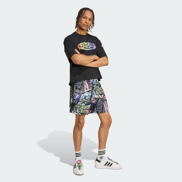 Flerfarget adidas x Jeremy Scott AOP Shorts