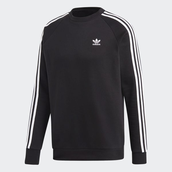 adidas 3 stripes crew fleece