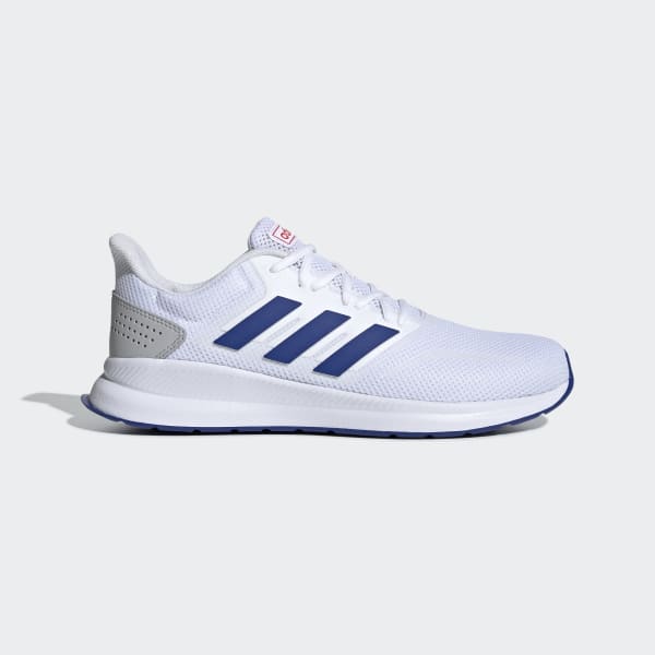 blue and white adidas shoes