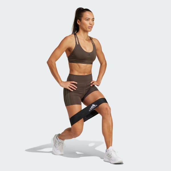 Verde top deportivo de entrenamiento Aeroimpact Luxe con Soporte Ligero