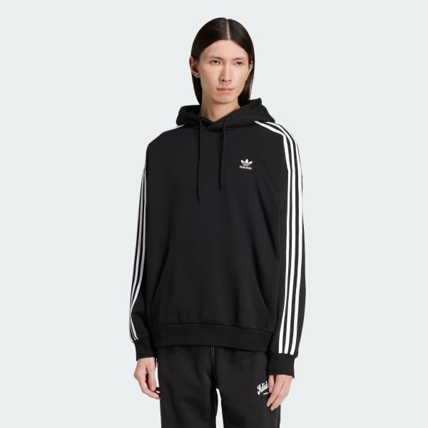 Negro Polerón con capucha Adicolor Baggy Fit