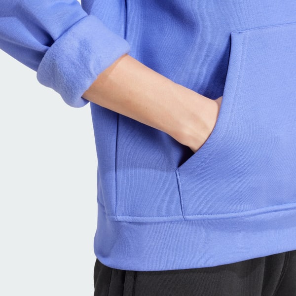 Adidas trefoil hoodie light blue shop