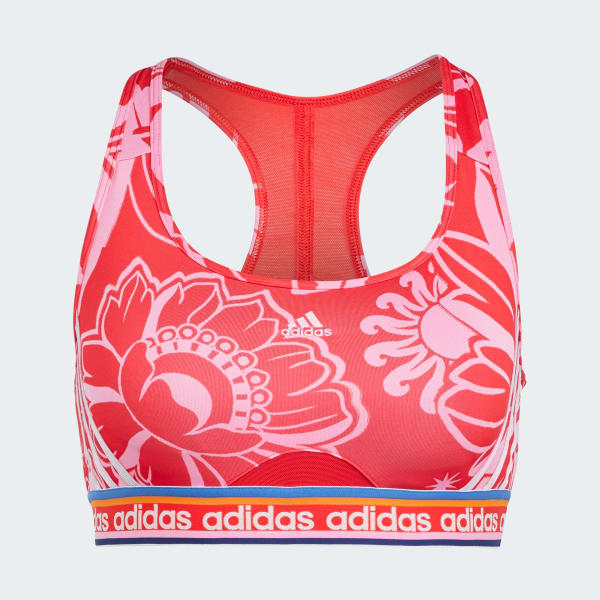 Vermelho Top Médio Suporte adidas x FARM Rio