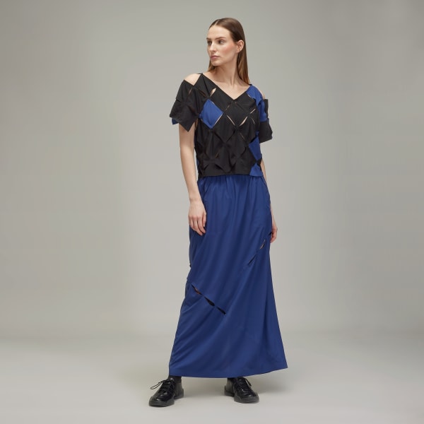 ブルー Y-3 LONG SKIRT