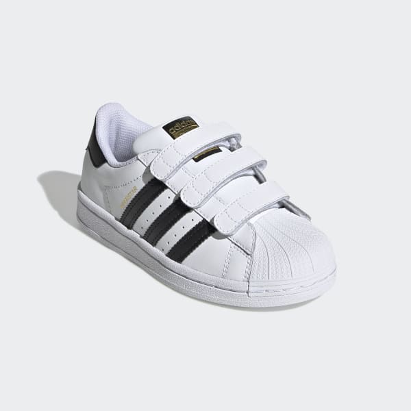 Superstar wit-zwarte klittenband | adidas
