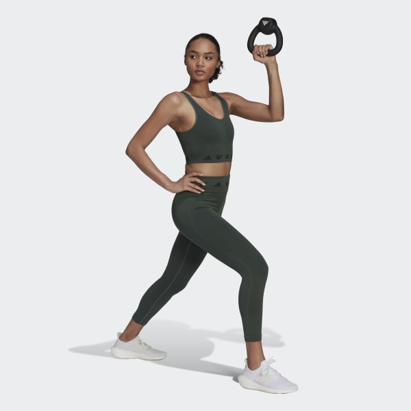 Green AEROKNIT Training 7/8 Leggings