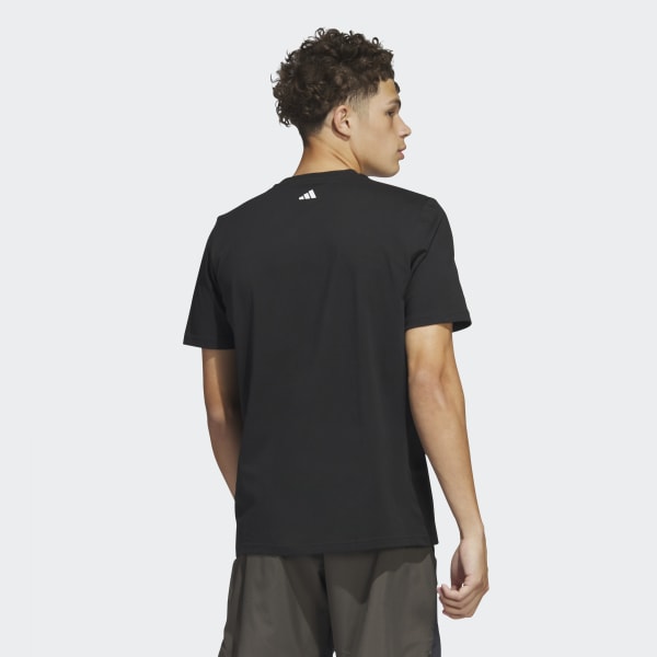 Negro Polo Estampado Chain Net Basketball