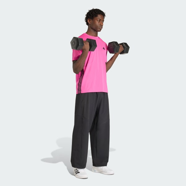 Rosado POLERA WORKOUT BASE ESSENTIALS CON LAS 3 TIRAS