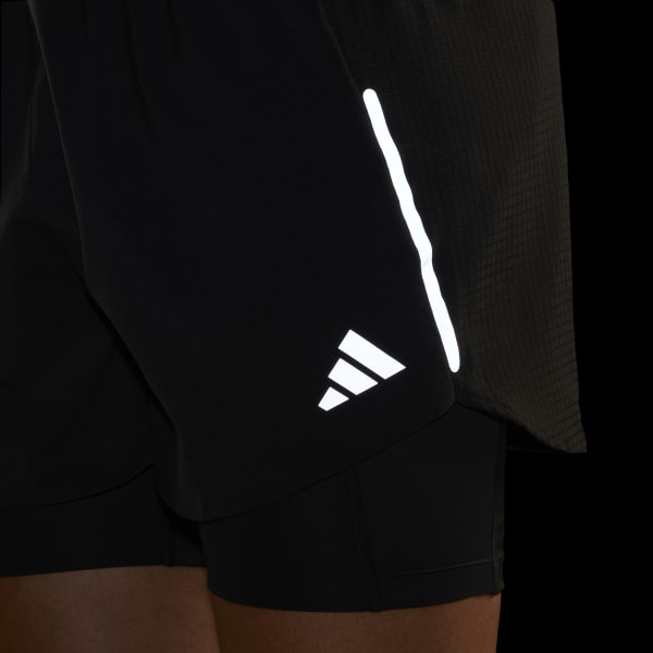 Czerń Designed for Running 2-in-1 Shorts