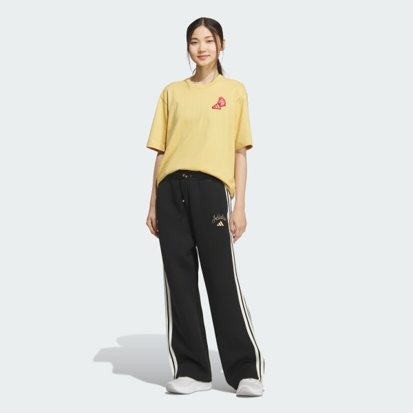 Black LUNAR NEW YEAR WIDE LEG KNIT PANT