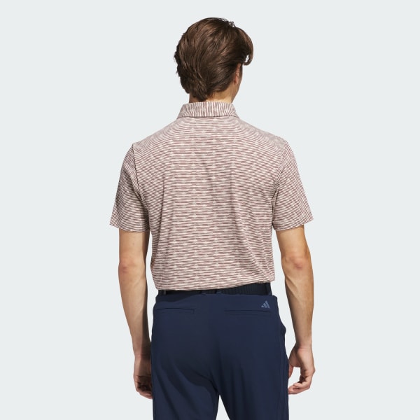 adidas Go-To Printed Stripe Polo Shirt - Beige | Free