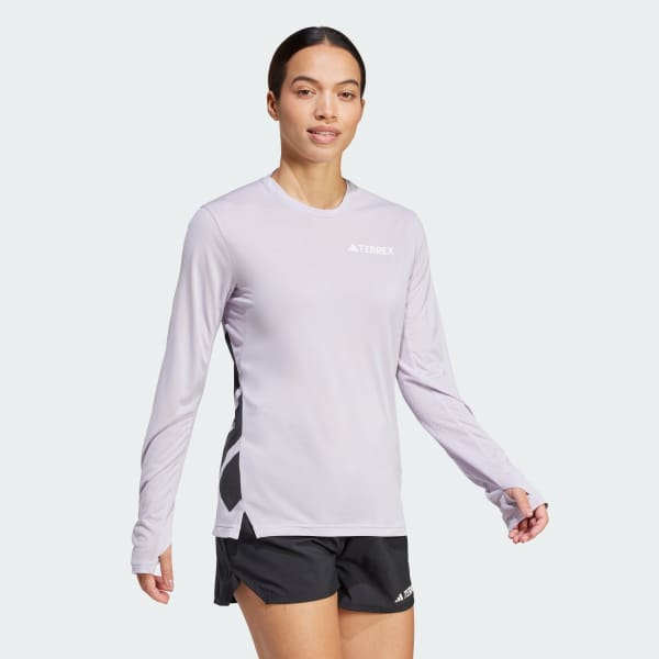 Violet T-shirt manches longues Terrex Xperior Climacool+