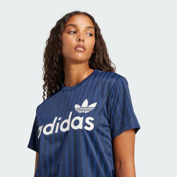 adidas Linear Graphic Boyfriend Tee - Blue | adidas Singapore