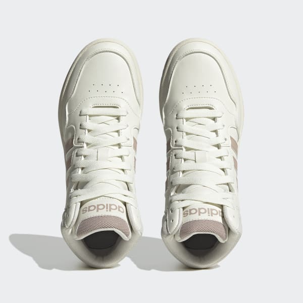 White Hoops 3.0 Mid Classic Shoes