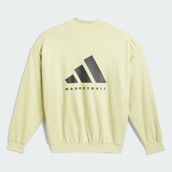 Adidas Sudadera Basketball Suded Crew Halo Oro Unisex Basketball S