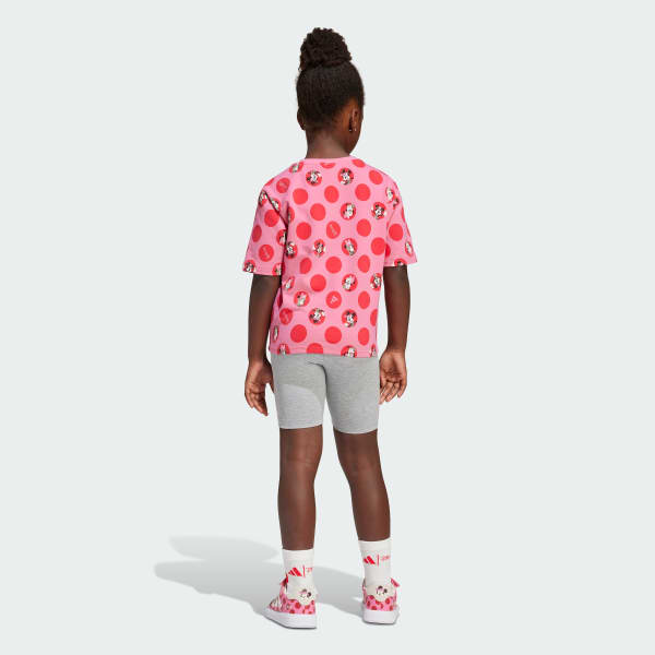 Ροζ ADIDAS DISNEY MINNIE MOUSE T-SHIRT SET