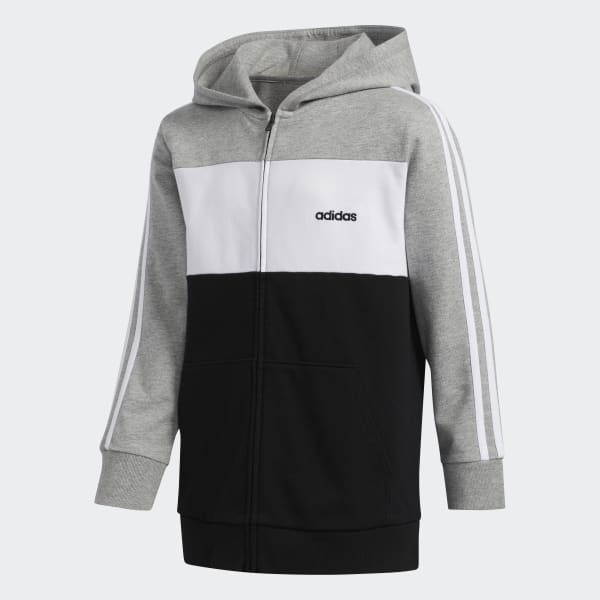 adidas grey jacket with hood