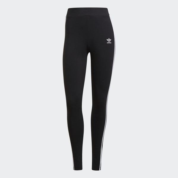 Czerń Adicolor Classics 3-Stripes Tights