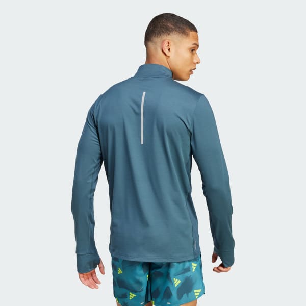 adidas Men's Running Ultimate Long Sleeve Tee - Turquoise adidas US