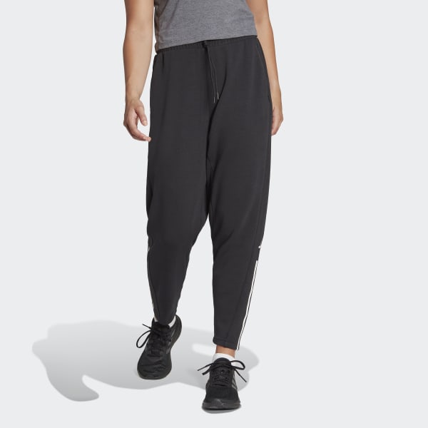 adidas Train Essentials Regular-Fit Cotton Training Pants - Black