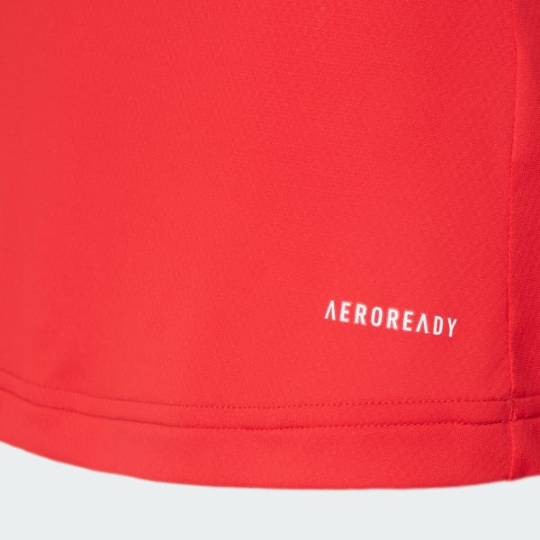 Vermelho Camiseta Corrida De Poliamida