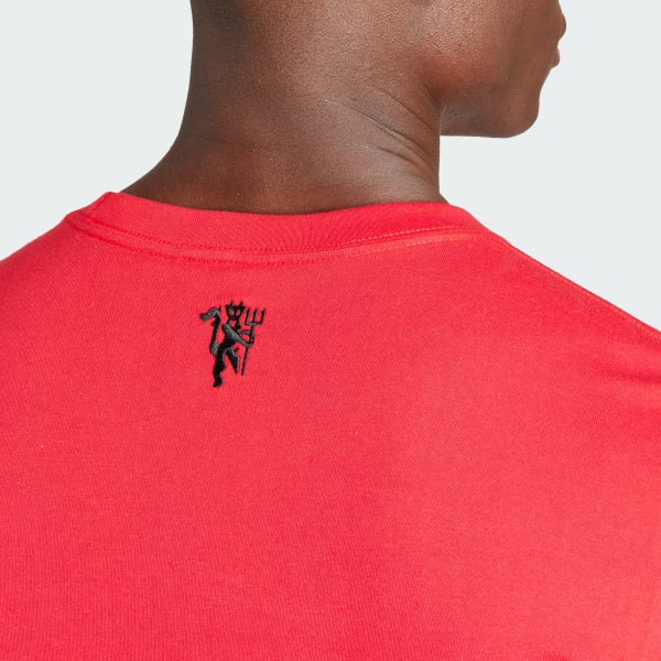 adidas Manchester United Essentials Trefoil Tee Red adidas
