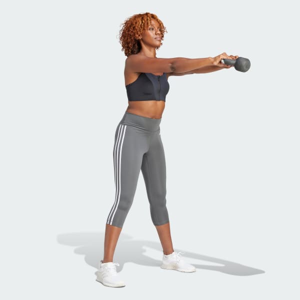 adidas Train Essentials 3-Stripes High-Waisted 3/4 Leggings