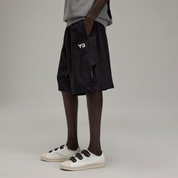 สีดำ กางเกงขาสั้น Y-3 Sport Uniform 3-Stripes
