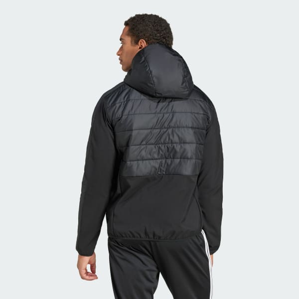Negro Chaqueta Térmica Essentials 3 Tiras Híbrida