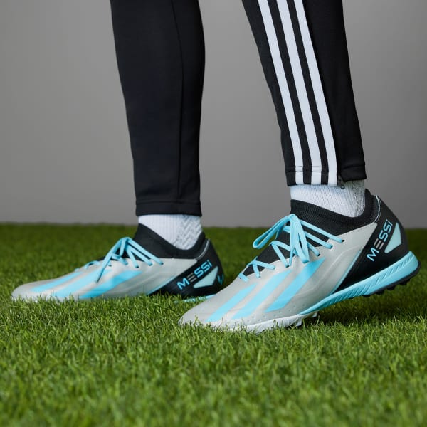 Plateado Botines X Crazyfast Messi.3 Pasto Sintético