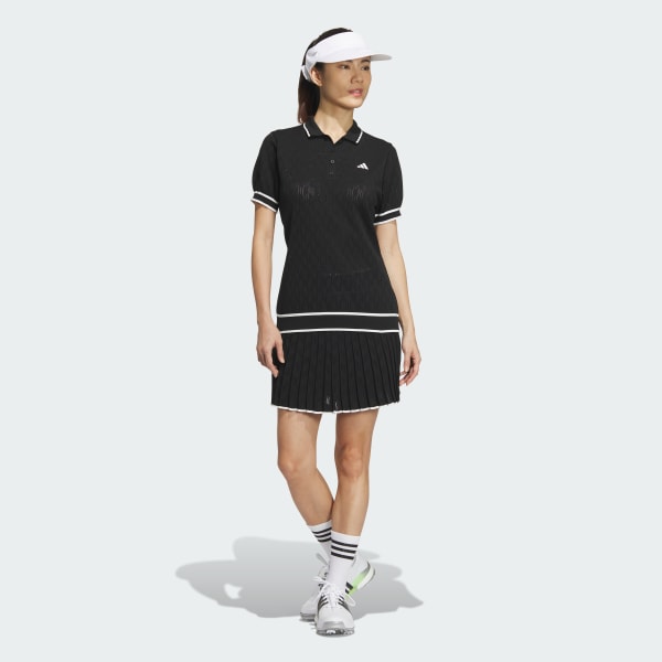 新品タグ付✨adidas golf PRIMEKNITパフスリーブポロ　黒　S セール】ULT365 PRIMEKNITパフスリーブポロ【adidas Golf