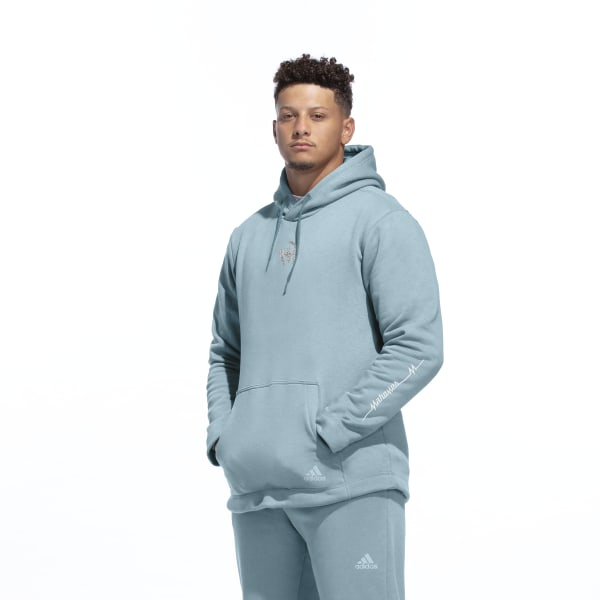 adidas Mahomes Hoodie - Blue, Men's Training