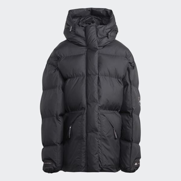 Svart adidas by Stella McCartney Mid-Length Padded Winter Jacket