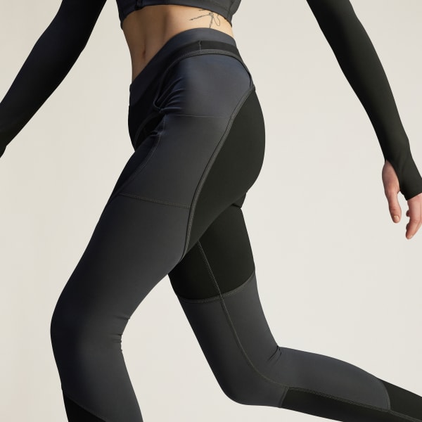 adidas by Stella McCartney ツートーンレギンス - ブラック