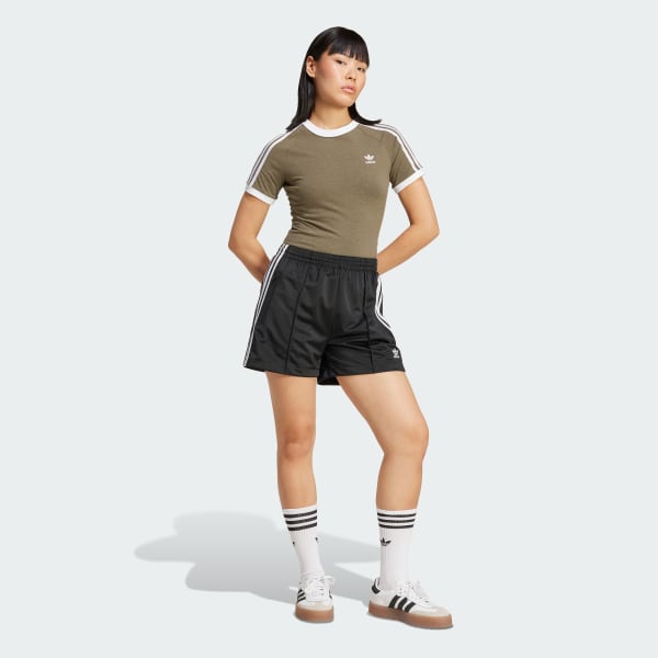 Verde Polo 3 Tiras Slim Raglan