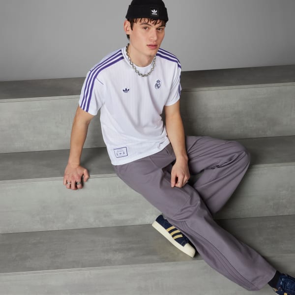 Wit Real Madrid Terrace Icons Voetbalshirt (Uniseks)