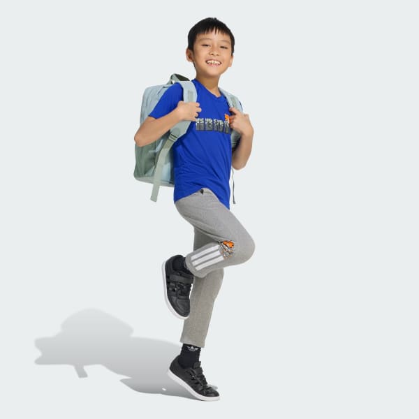 สีน้ำเงิน เสื้อยืดเทรนนิง ADIDAS MINECRAFT