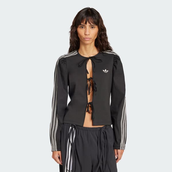 Black adidas Originals Summer Glow Blouse