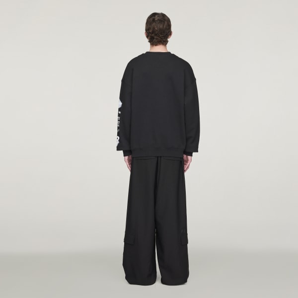 アディダス Y-3 Graphic Crew Sweater - ブラック | アディダス